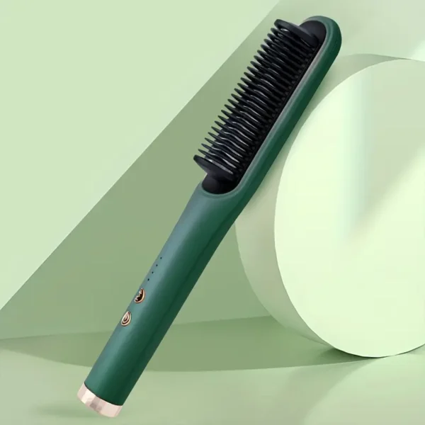 Lisseur et brosse à friser 2-en-1 portable